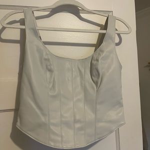 Abercrombie & Fitch fake leather corset